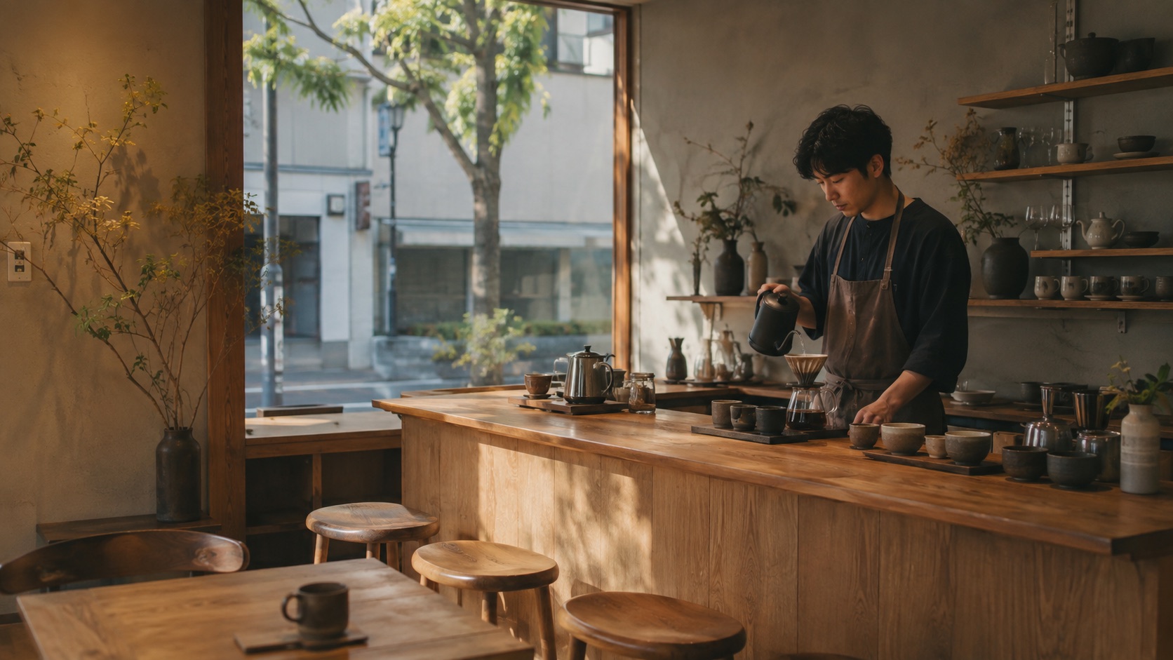カフェ向けLP制作サンプルの画面イメージ